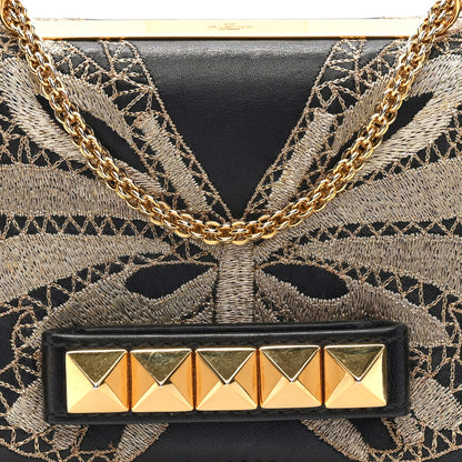 Valentino Garavani Nappa Lace Va Va Voom Butterfly Shoulder Bag Black 7 of 9