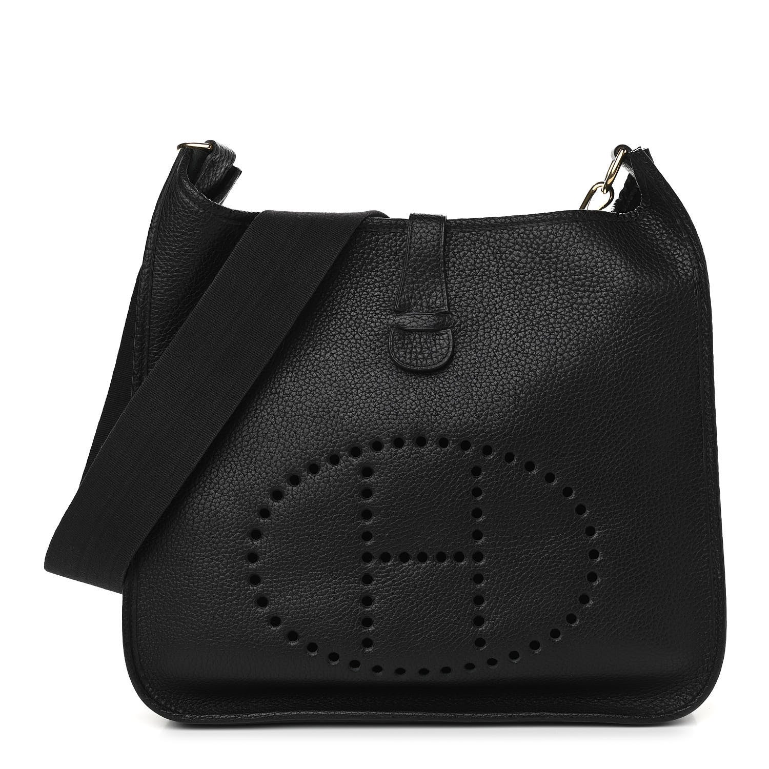 Hermes Taurillon Clemence Evelyne III GM Black 1 of 9