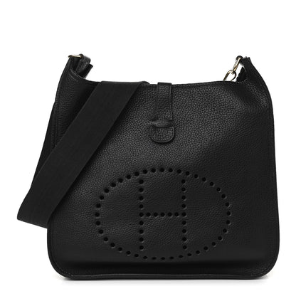Hermes Taurillon Clemence Evelyne III GM Black 1 of 9