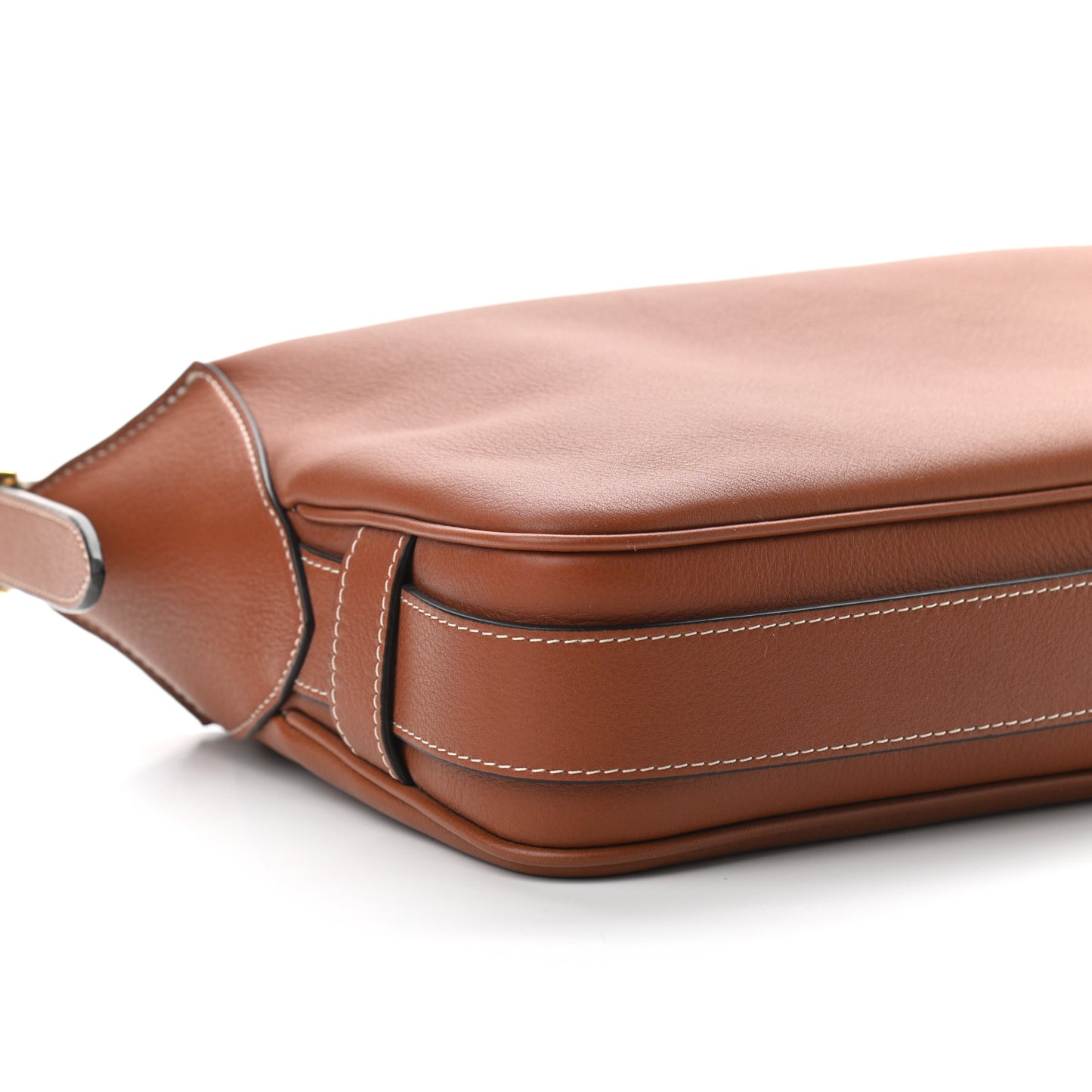 Supple Calfskin Medium Romy Shoulder Bag Tan