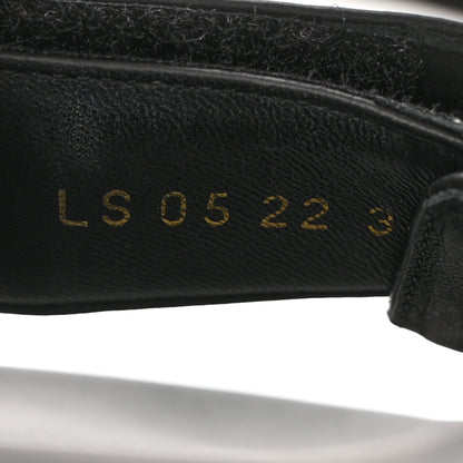 Christian Dior Lambskin Dioract 10mm Sandals 36.5 Black 7 of 9