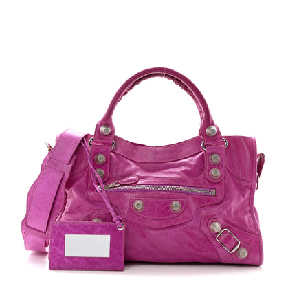 Balenciaga Agneau Giant 21 Silver Hardware City Cyclamen Fucsia 3 of 15