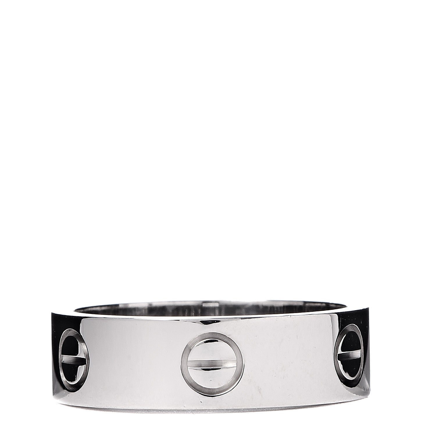 Cartier 18K White Gold 5.5mm LOVE Ring 58 8.25 3 of 4