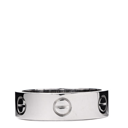 Cartier 18K White Gold 5.5mm LOVE Ring 58 8.25 3 of 4