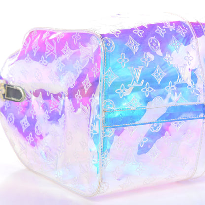 Louis Vuitton PVC Monogram Keepall Bandouliere 50 Iridescent Prism 8 of 11