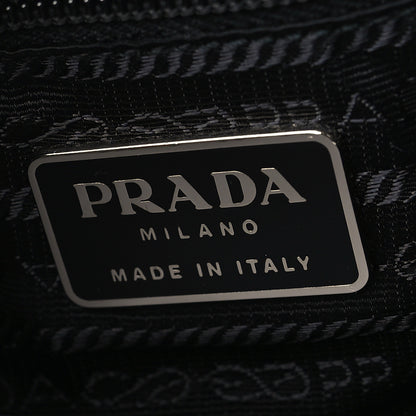 Prada Tessuto Nylon Vitello Hobo Black 6 of 9