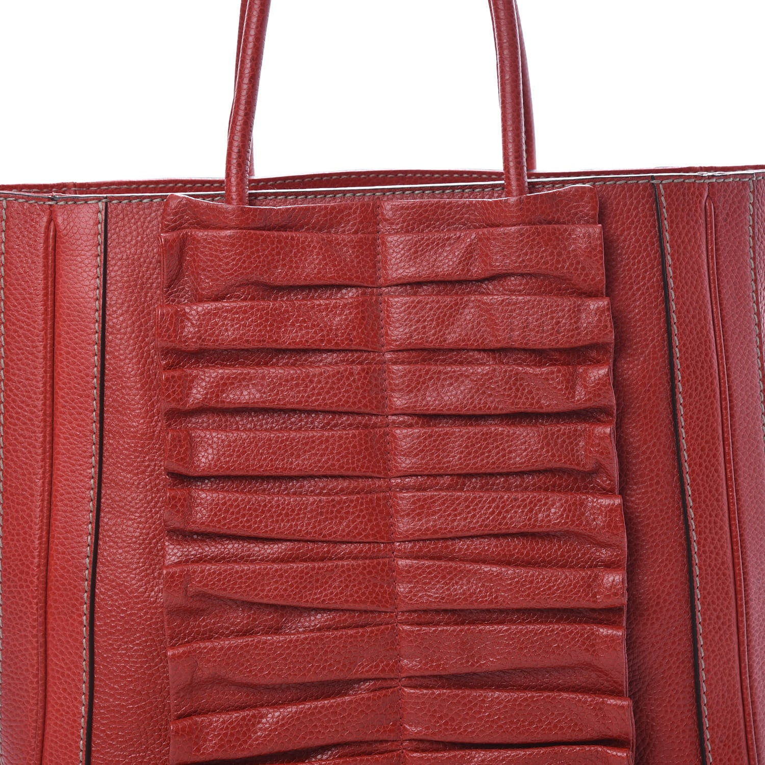 Dolce & Gabbana Grained Calfskin Tote Red 7 of 10