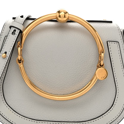 Chloe Calfskin Suede Small Nile Bracelet Bag Airy Grey 7 of 11