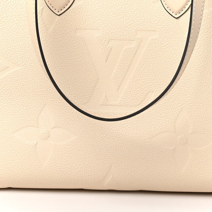 Louis Vuitton Empreinte Monogram Giant Onthego MM Creme 7 of 9