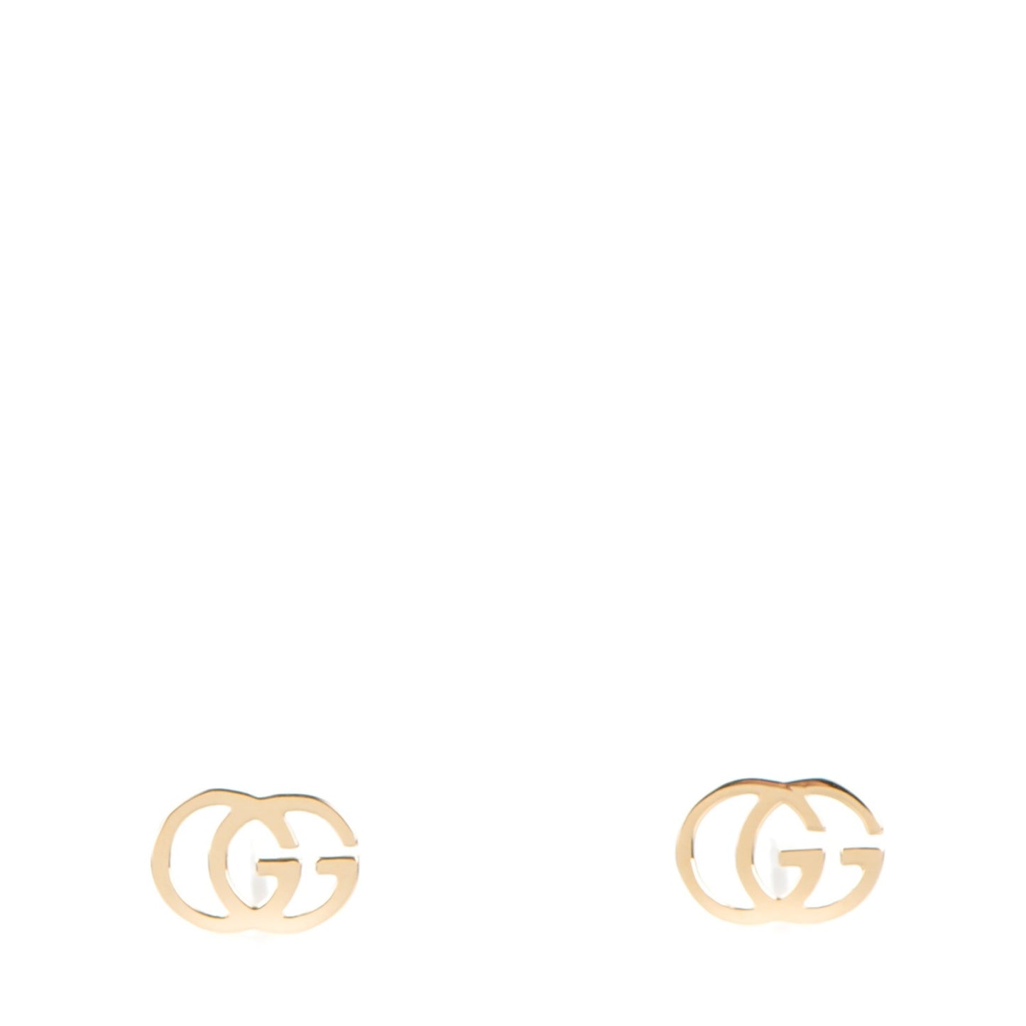 18K Yellow Gold GG Tissue Stud Earrings