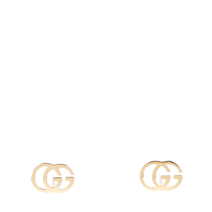 Gucci 18K Yellow Gold GG Tissue Stud Earrings 1 of 7
