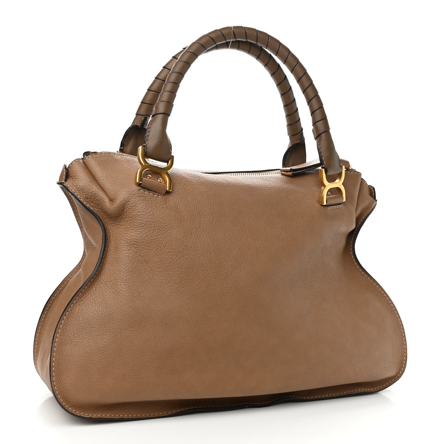 Chloe Calfskin Large Marcie Satchel Nut 2 of 9