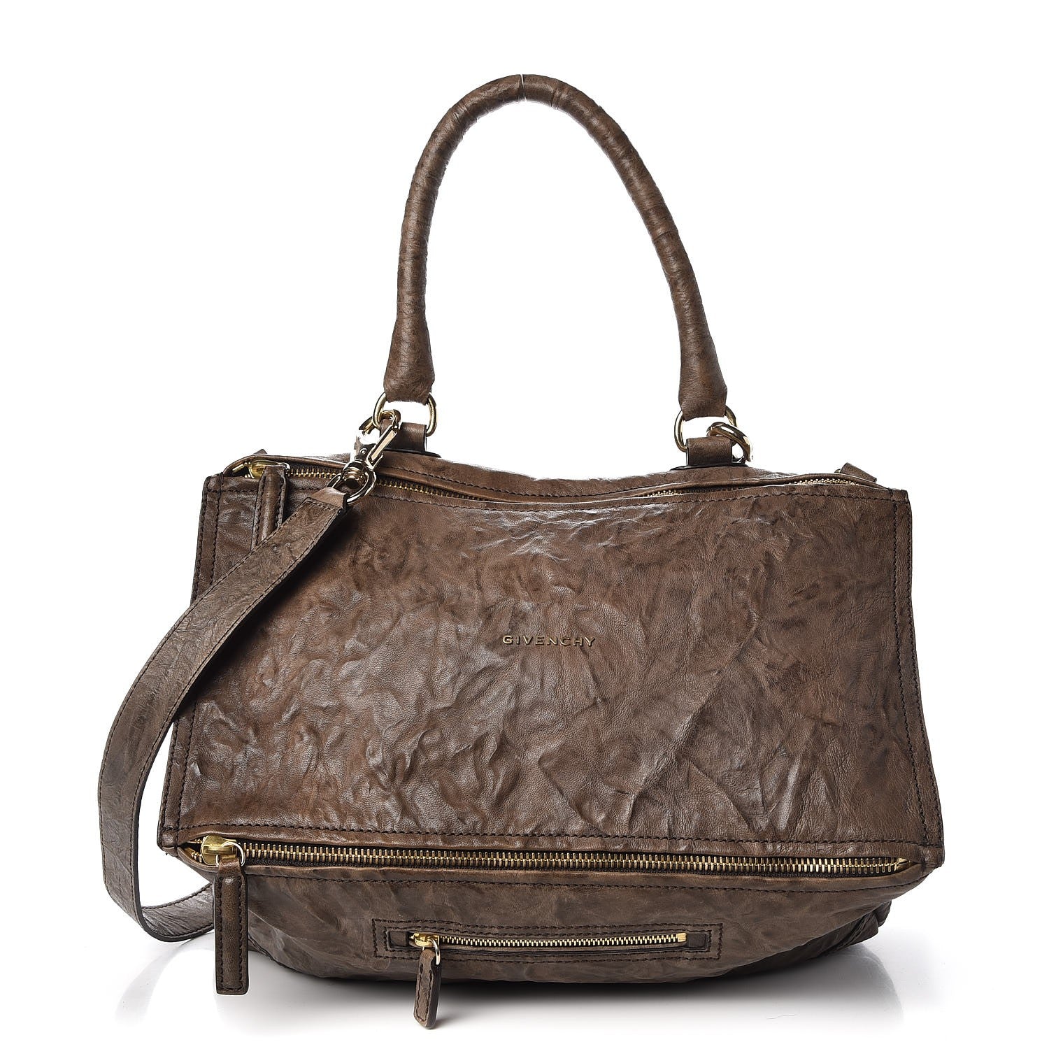 Givenchy Tumbled Sheepskin Large Pandora Charcoal 1 of 10