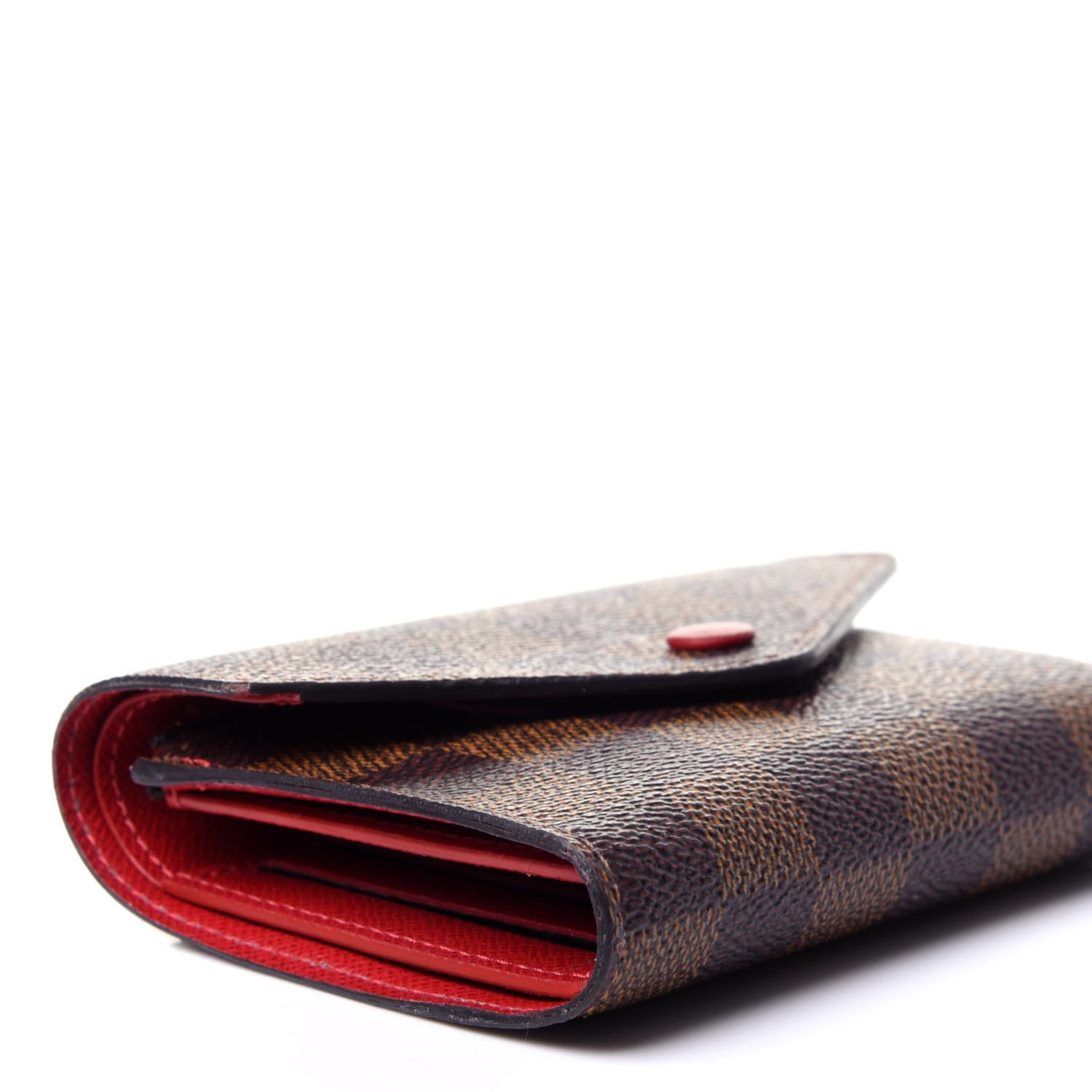 Louis Vuitton Damier Ebene Victorine Wallet Cherry 7 of 11