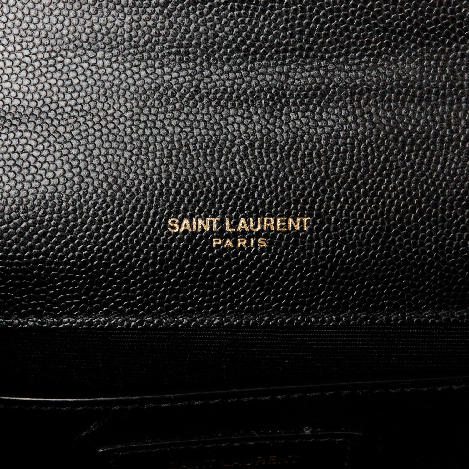 Saint Laurent Grain De Poudre Medium Classic Monogram Kate Satchel Black 6 of 11