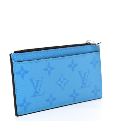 Louis Vuitton Taigarama Coin Card Holder Blue Lagoon 2 of 7