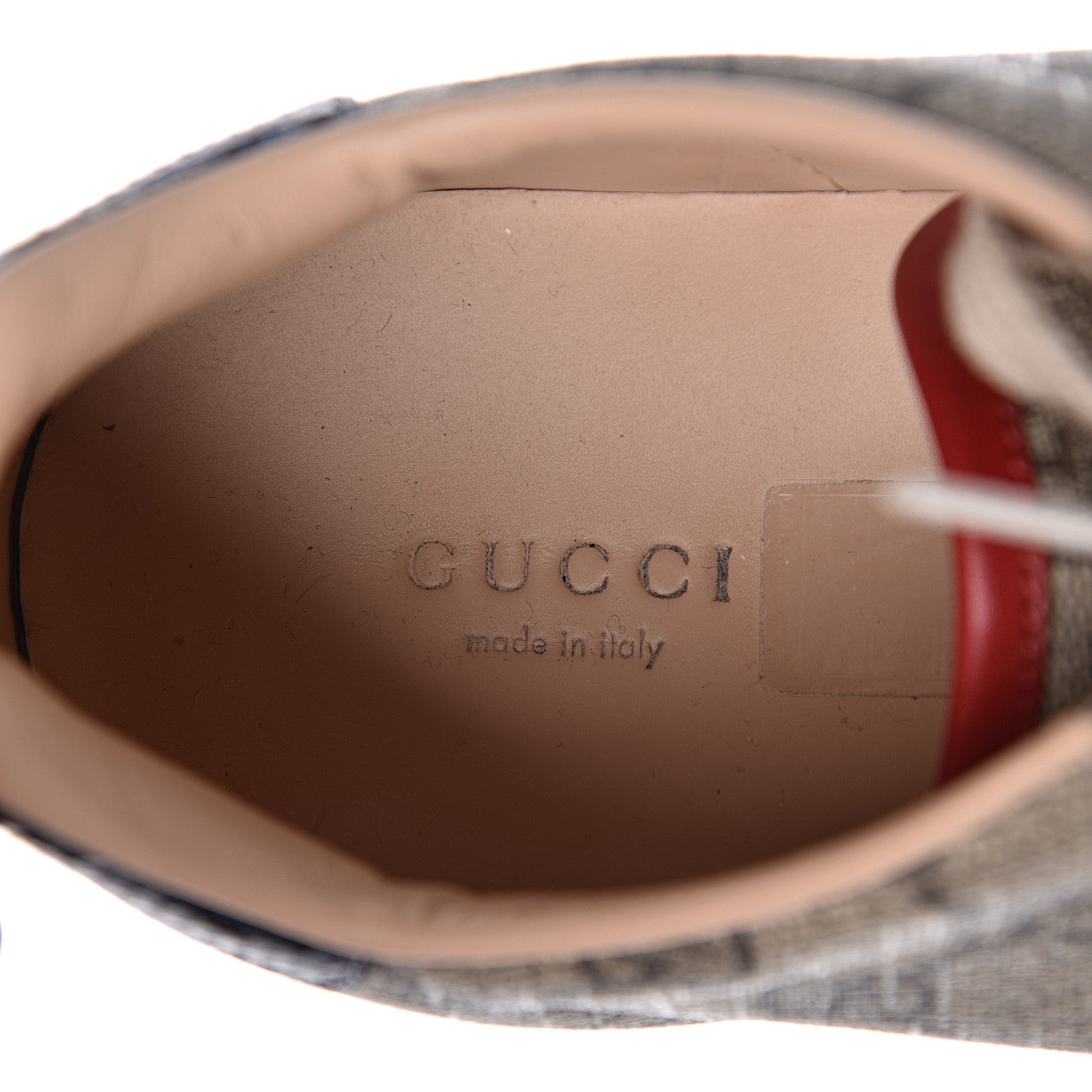 Gucci GG Supreme Monogram Womens Ace Low-Top Sneaker 40 Beige 6 of 9