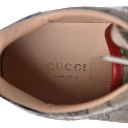 Gucci GG Supreme Monogram Womens Ace Low-Top Sneaker 40 Beige 6 of 9