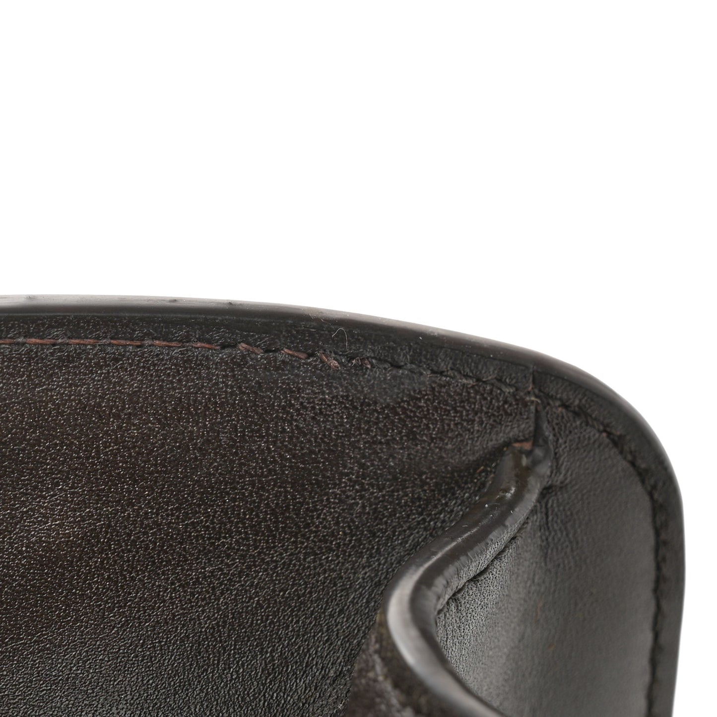 Sleek Calfskin The Sofia 8.75 Crossbody Dark Brown