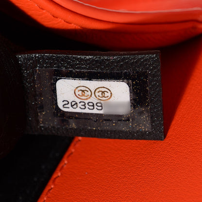 Chanel Patent Quilted Small Boy Flap Plexiglass Orange 7 of 8