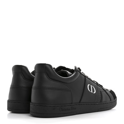 Christian Dior Calfskin Suede Logo Sneakers 37 Black 5 of 10