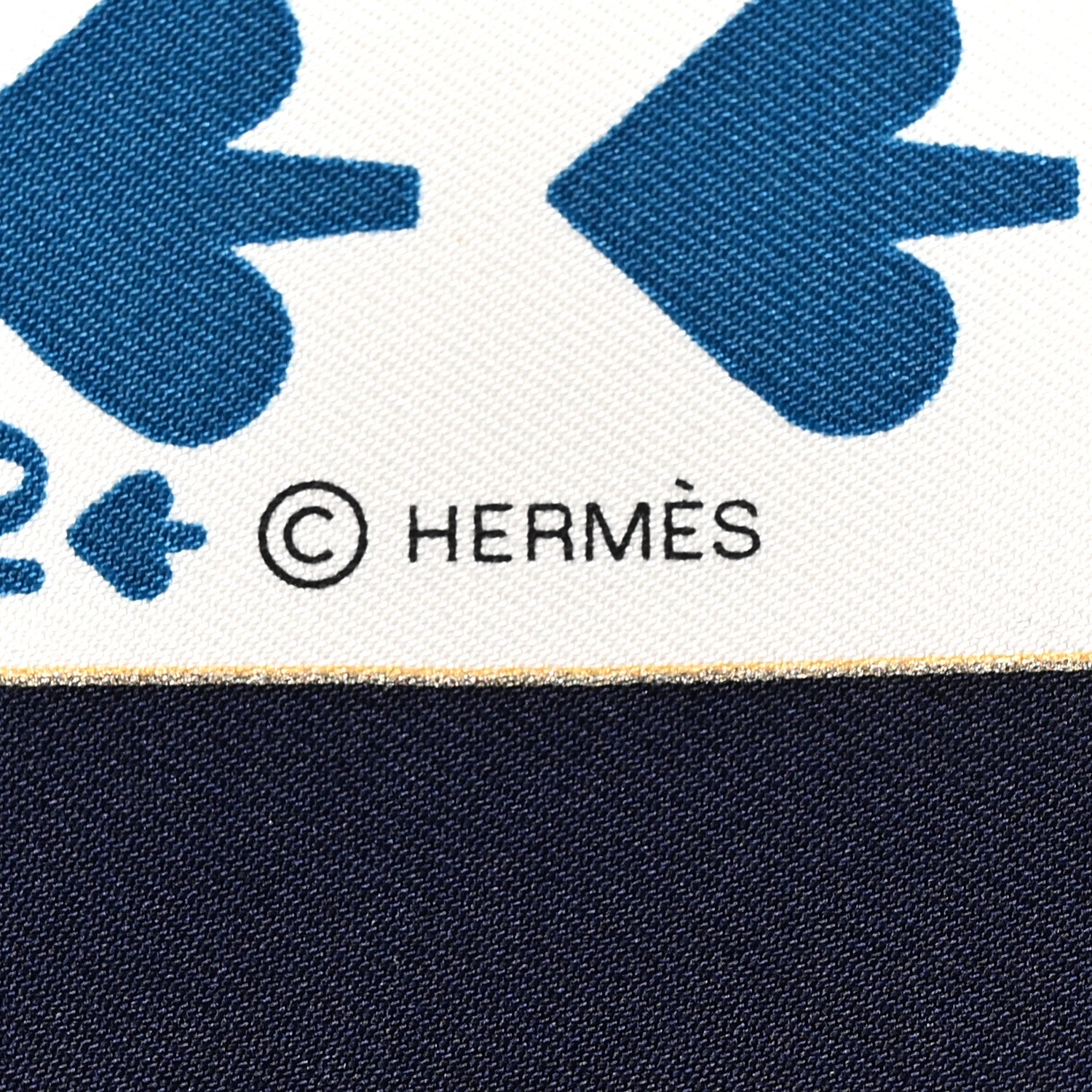 HERMÈS ボードゲーム スカーフ Hermes Silk Jeu de Cartes Scarf 90 Marine White Petrole 1878427