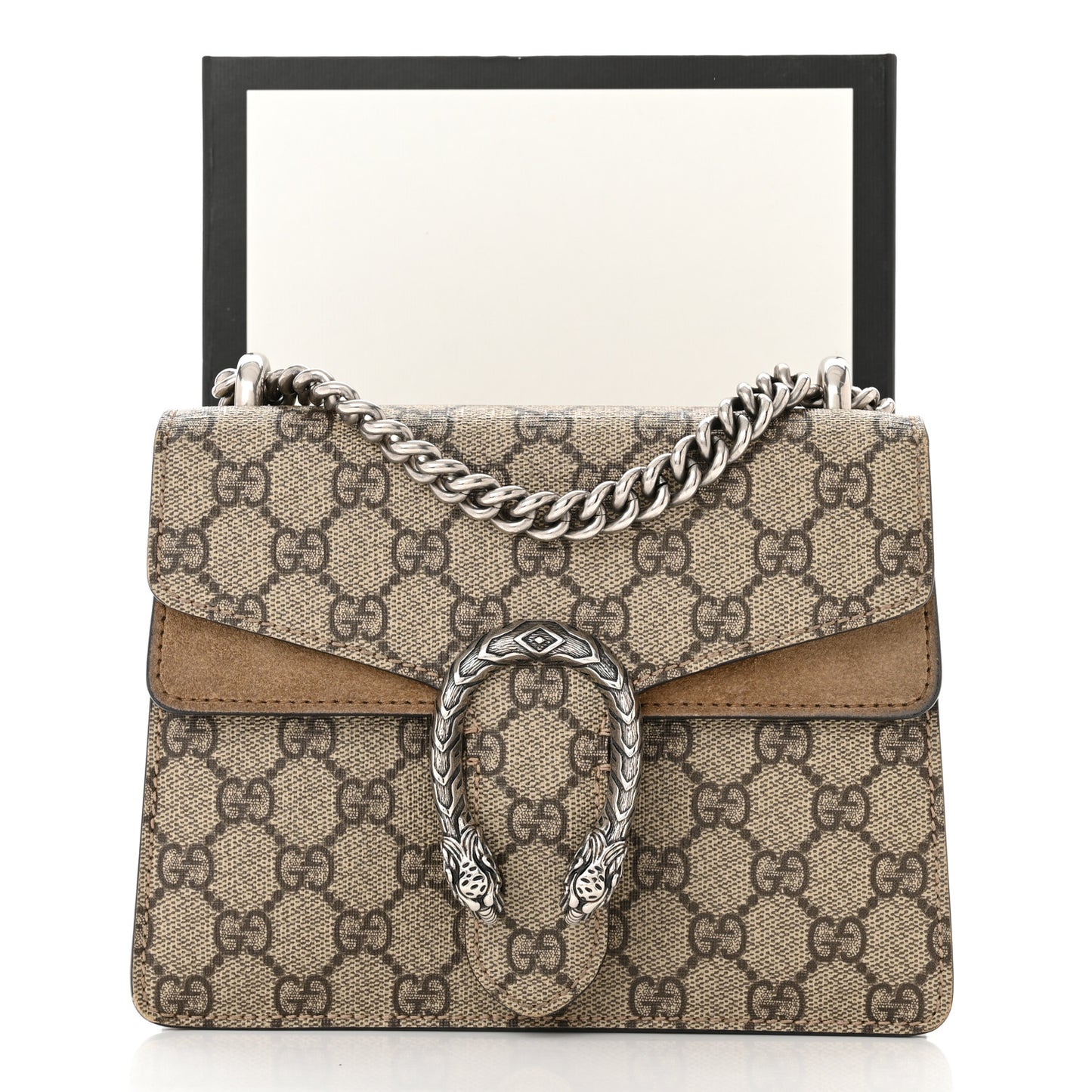 GG Supreme Monogram Mini Dionysus Shoulder Bag Taupe