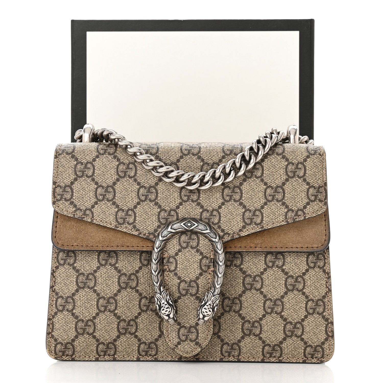 Gucci GG Supreme Monogram Mini Dionysus Shoulder Bag Taupe 12 of 12