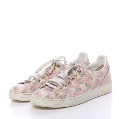 Louis Vuitton Damier Azur Tahitienne Bora Bora Sneakers 36 Rose Ballerine 3 of 9