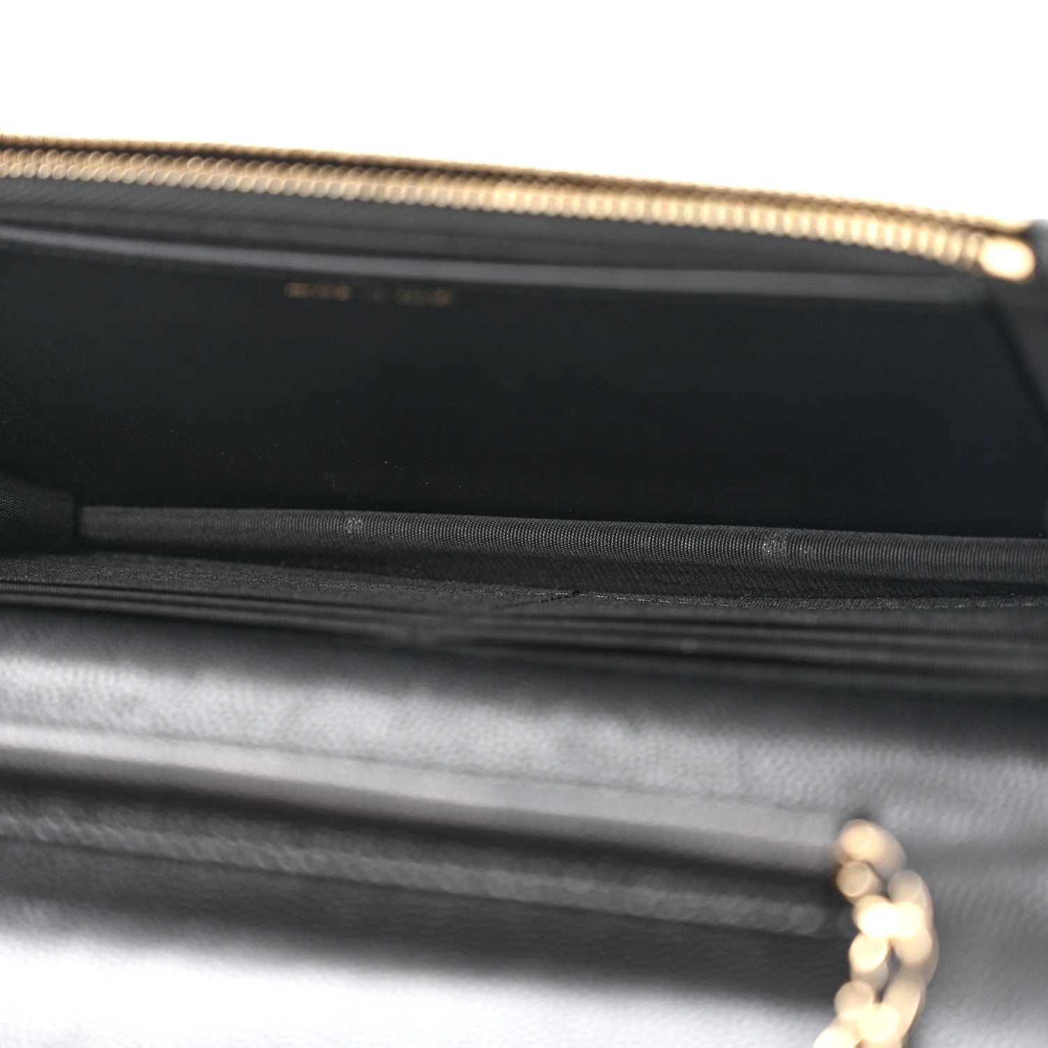 Chanel Caviar Quilted Golden Class Wallet On Chain WOC Black 5 of 13