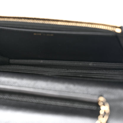 Chanel Caviar Quilted Golden Class Wallet On Chain WOC Black 5 of 13