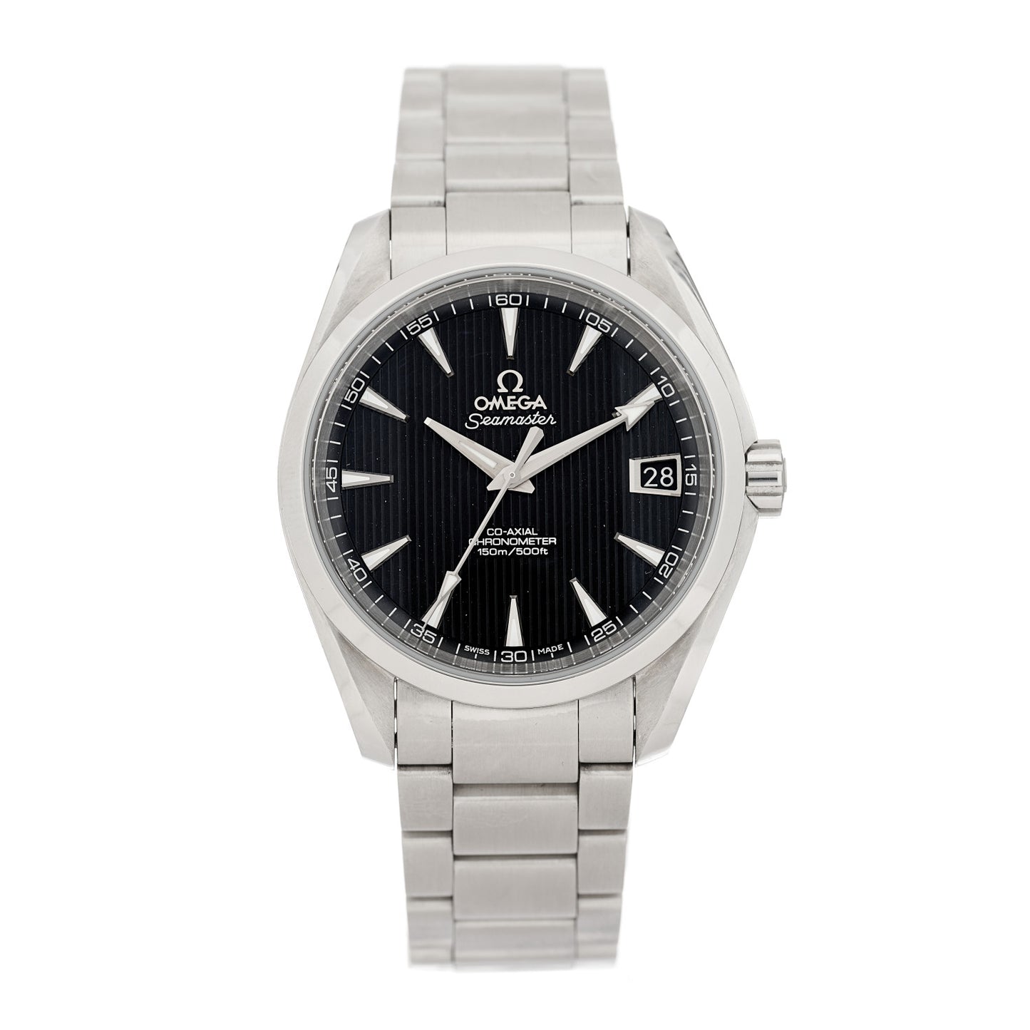 Stainless Steel 38.5mm Seamaster Aqua Terra Master Co-Axial Chronometer Automatic Watch Black 231.10.39.21.01.001