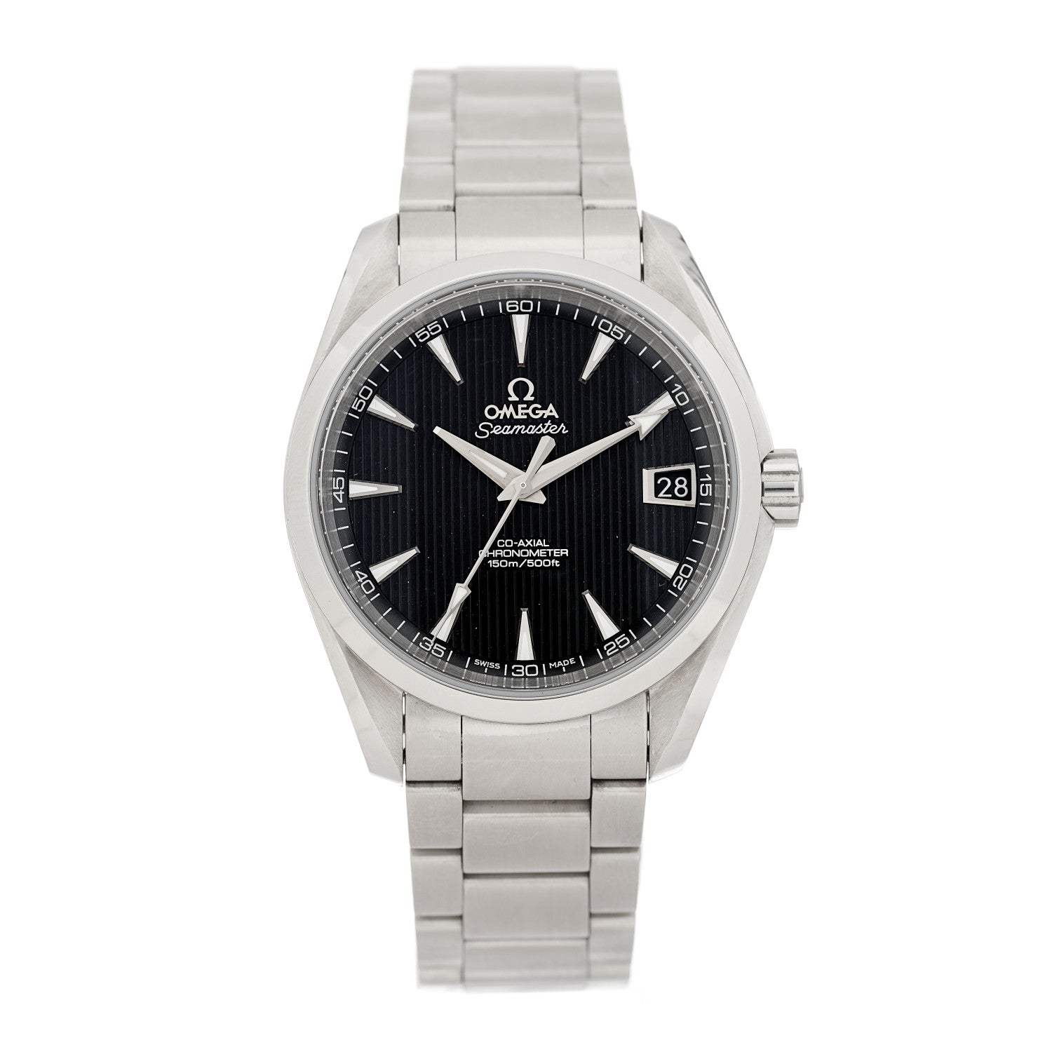 Omega Stainless Steel 38.5mm Seamaster Aqua Terra Master Co-Axial Chronometer Automatic Watch Black 231.10.39.21.01.001 1 of 4