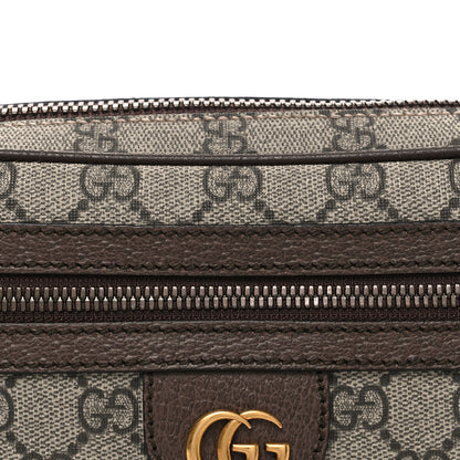 Gucci Soft GG Supreme Monogram Medium Ophidia Belt Bag Dark Brown 8 of 10