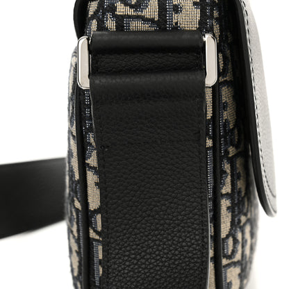 Christian Dior Grained Calfskin Oblique Mini Saddle Messenger Black 12 of 12