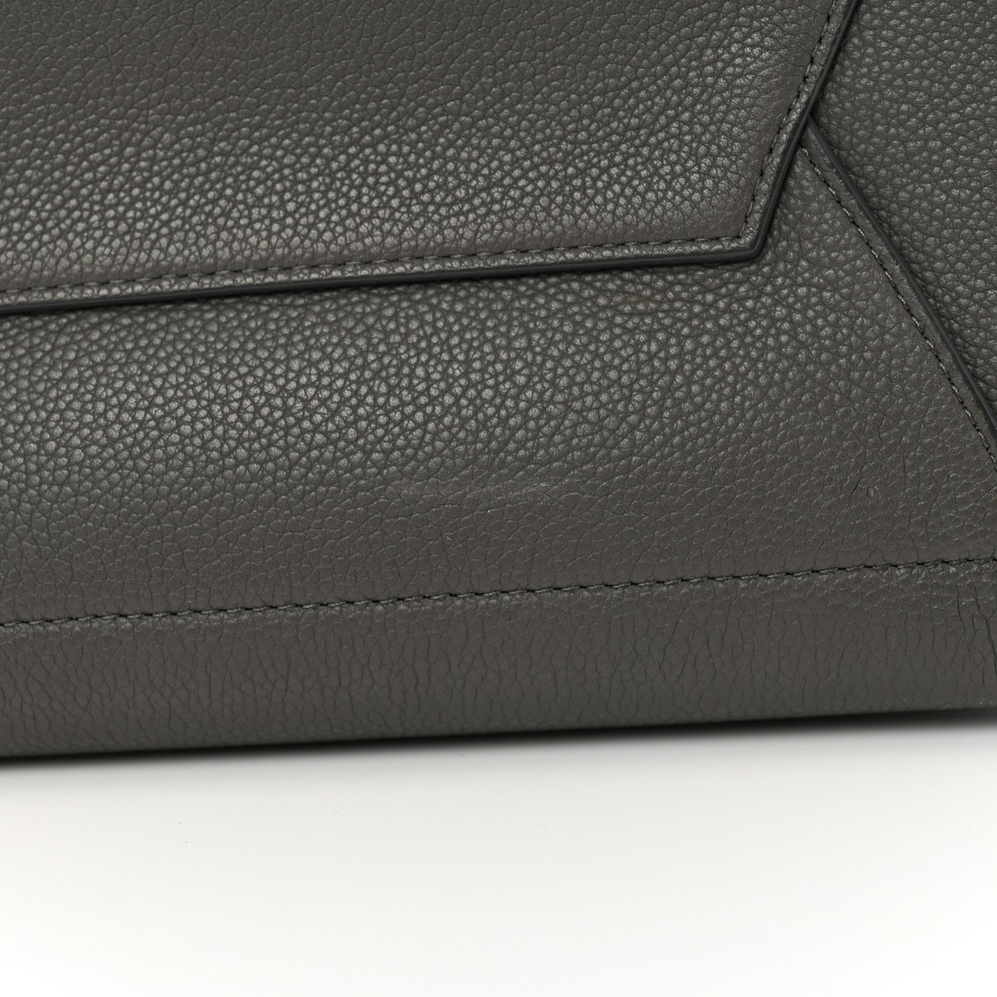 Soft Grained Calfskin Sangle Bucket Bag Kohl