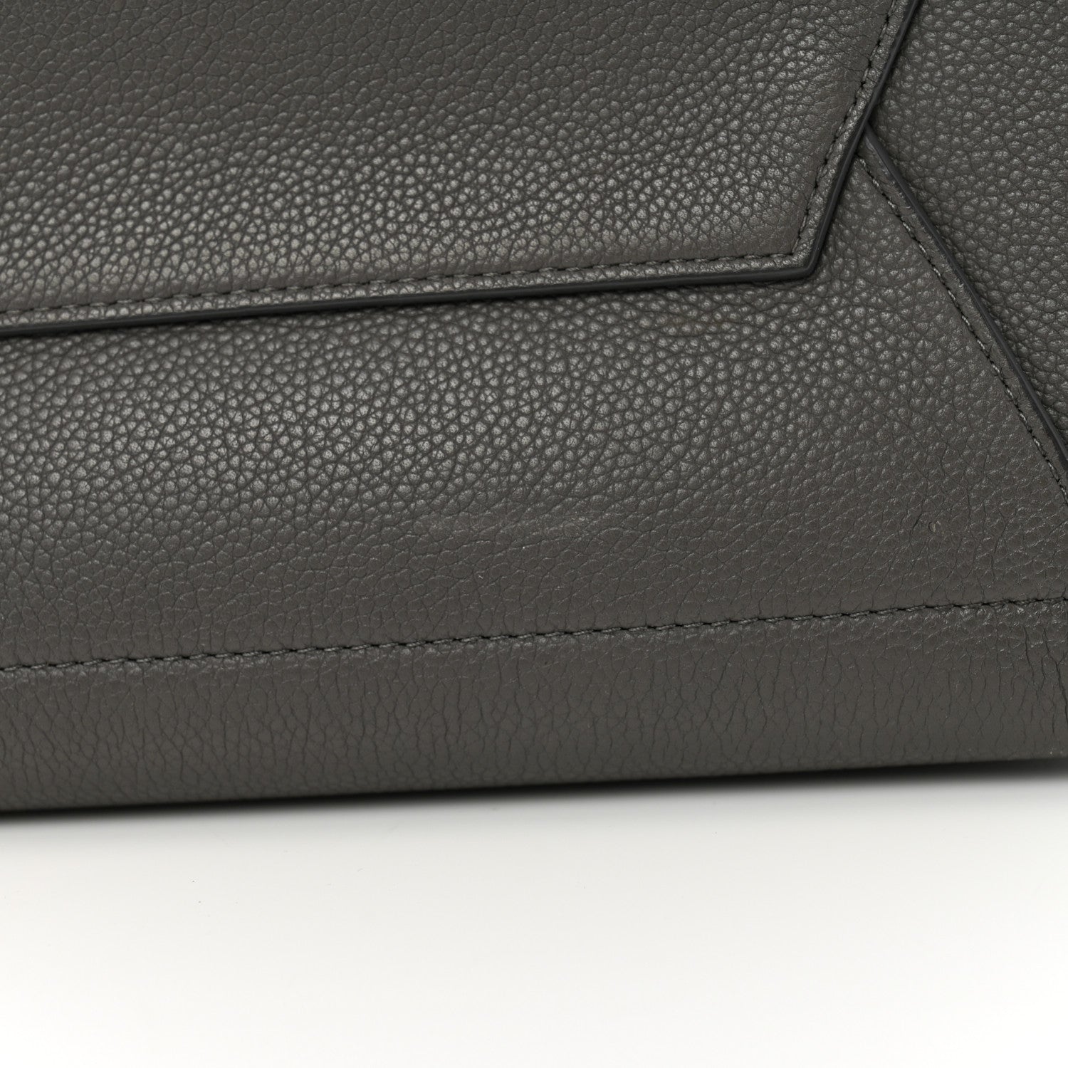 Celine Soft Grained Calfskin Sangle Bucket Bag Kohl 11 of 13