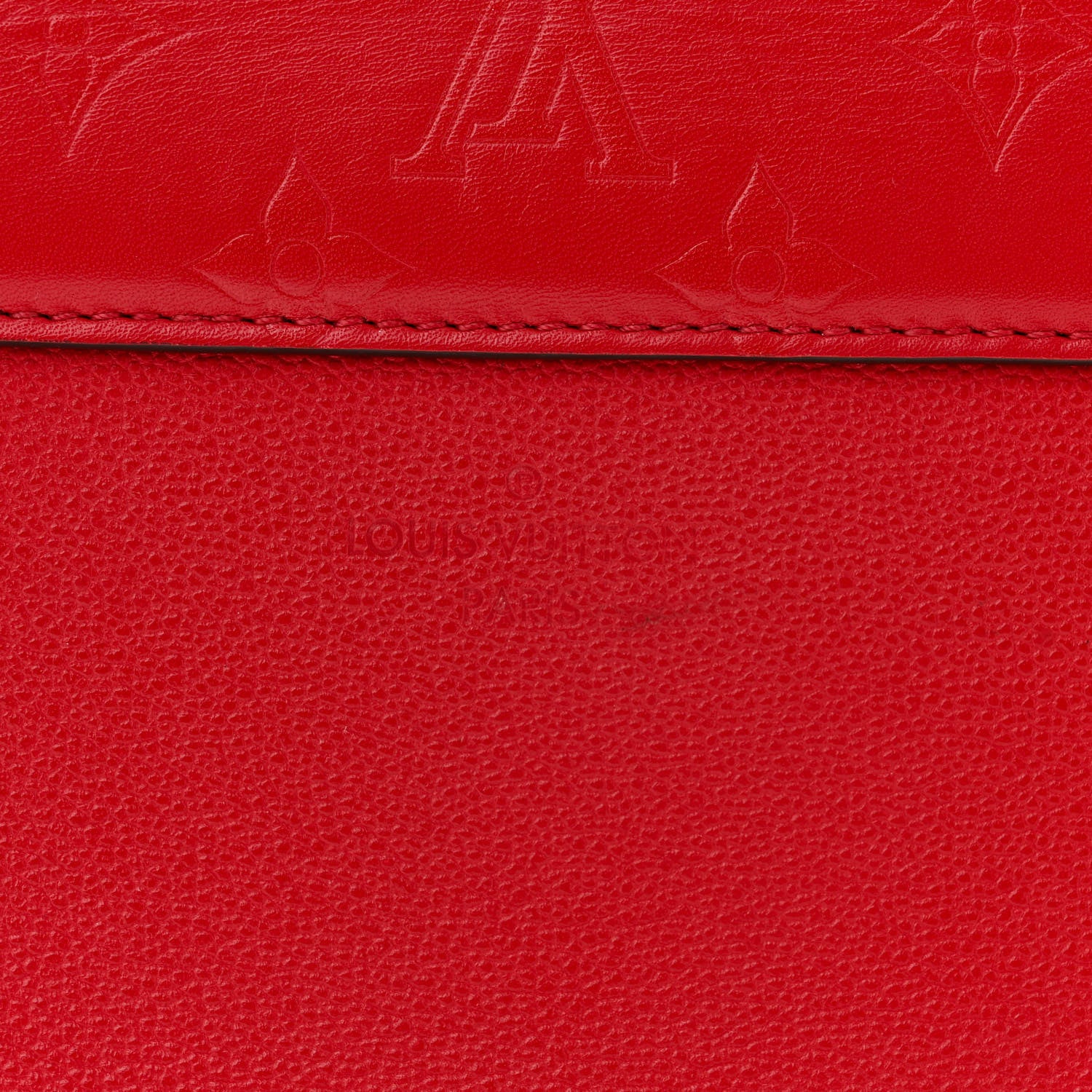 Louis Vuitton Monogram Cuir Plume Ecume Very Chain Bag Rouge Rubis 11 of 11