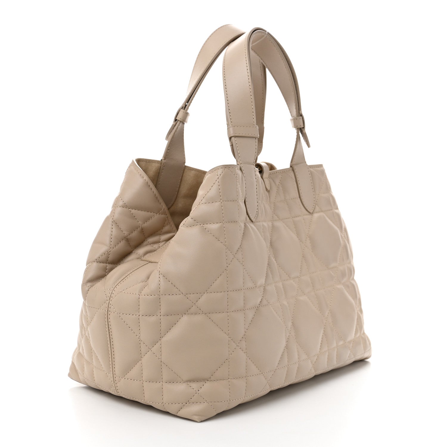 Christian Dior Calfskin Macrocannage Medium Toujours Tan 3 of 9