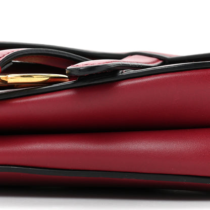 Christian Dior Calfskin Mini Saddle Bag Red 8 of 12