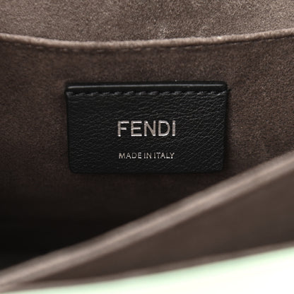 Fendi Vitello Baltico Scalloped Studded Kan I Shoulder Bag Bianco 6 of 10
