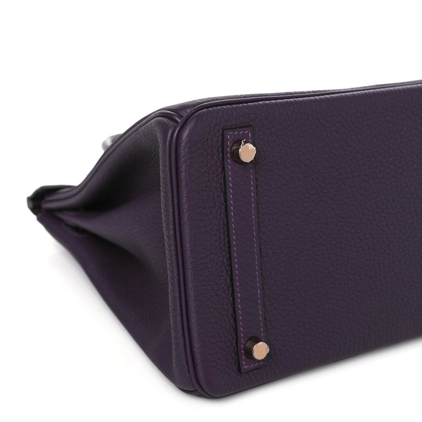 Togo Matte Alligator Birkin Touch 30 Raisin Prunoir