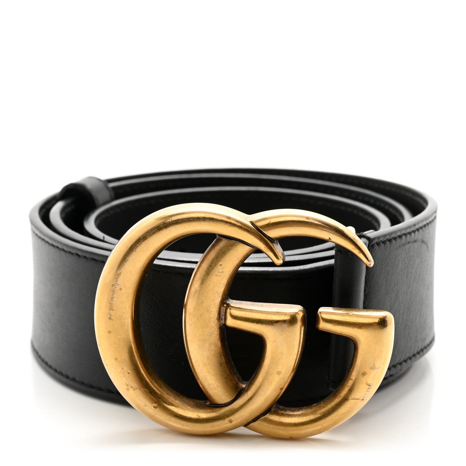Gucci Calfskin Double G 40mm Belt 85 34 Black 1 of 8