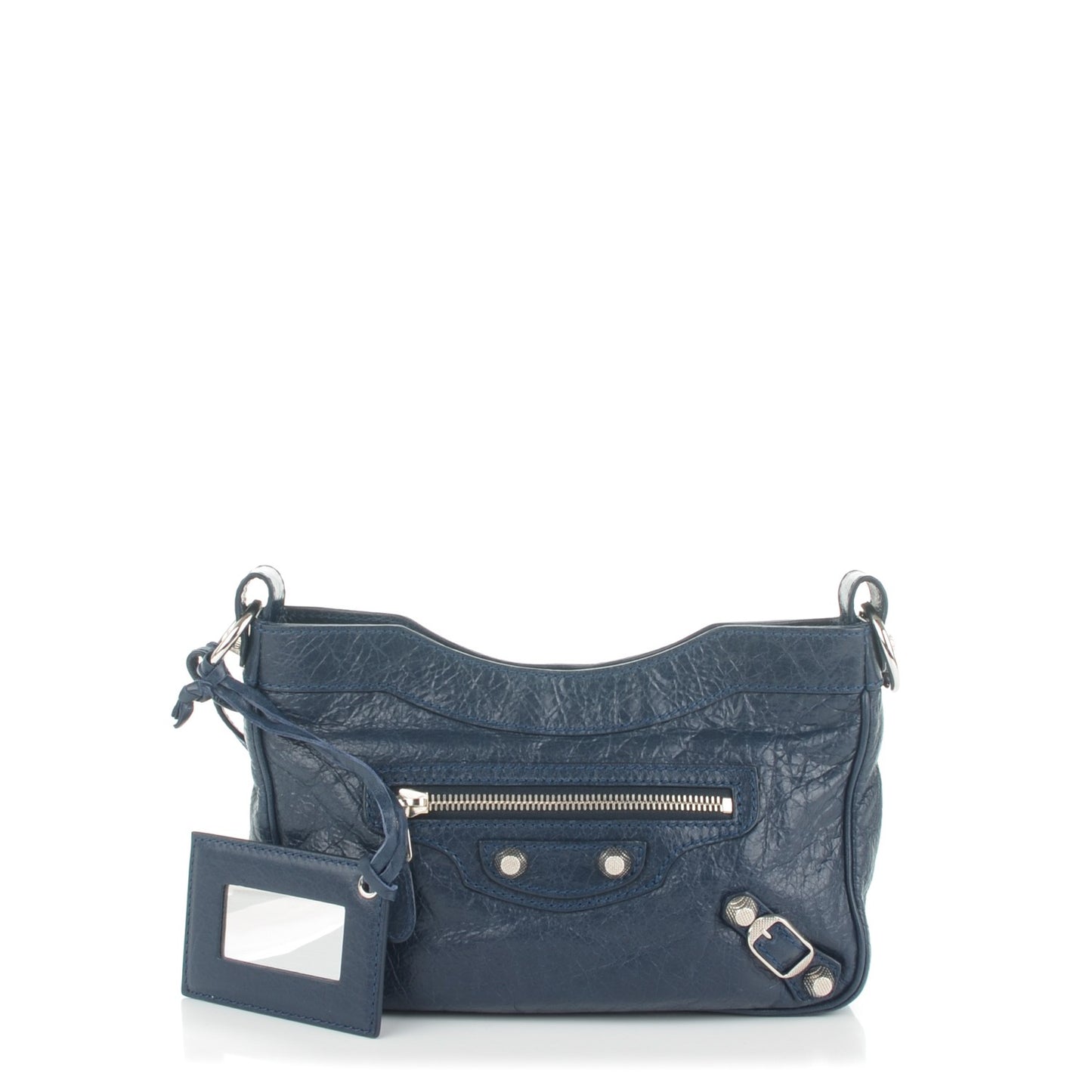 Agneau Giant 12 Silver Hardware Hip Bleu Obscur