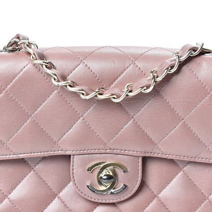 Chanel Metallic Lambskin Quilted Extra Mini Rectangular Flap Pink 7 of 10