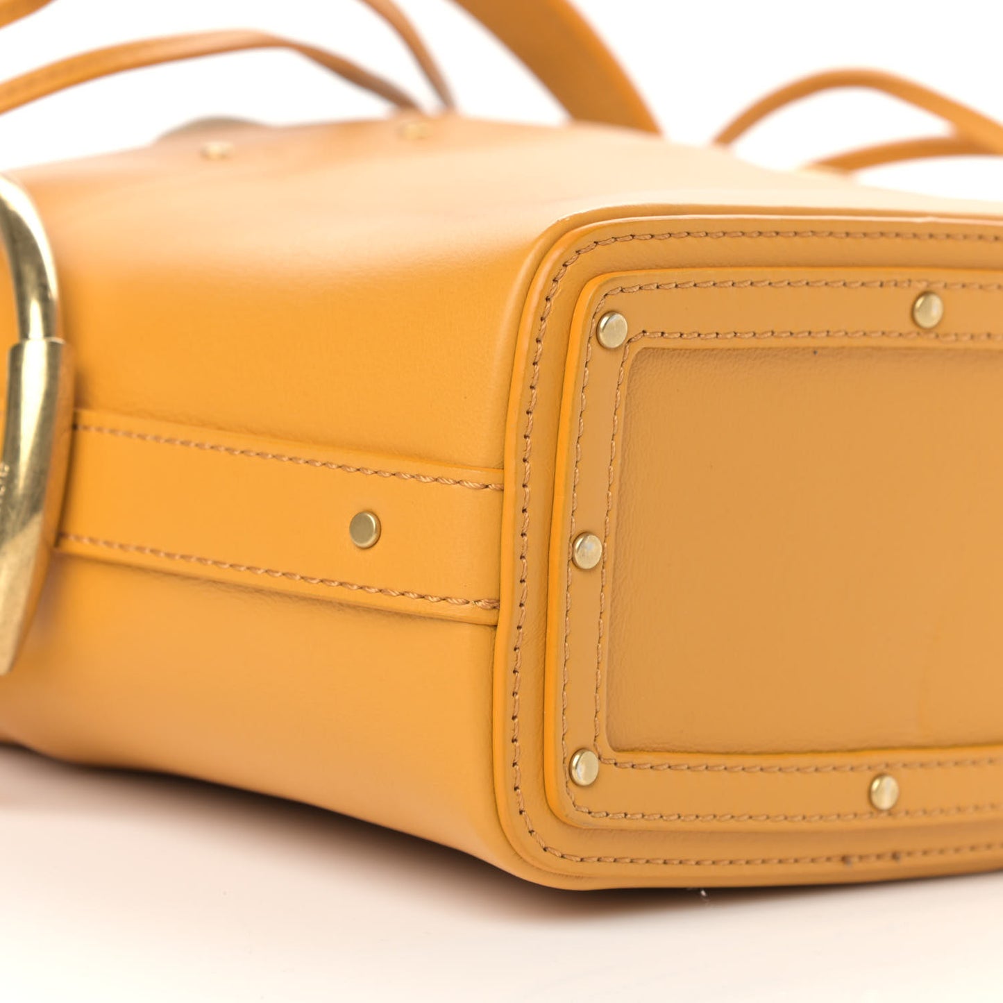 Smooth Calfskin Mini Roy Bucket Bag Burning Camel