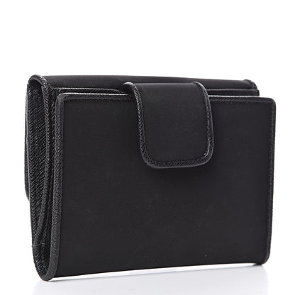 Prada Tessuto Nylon Vela Saffiano Wallet Black 3 of 11