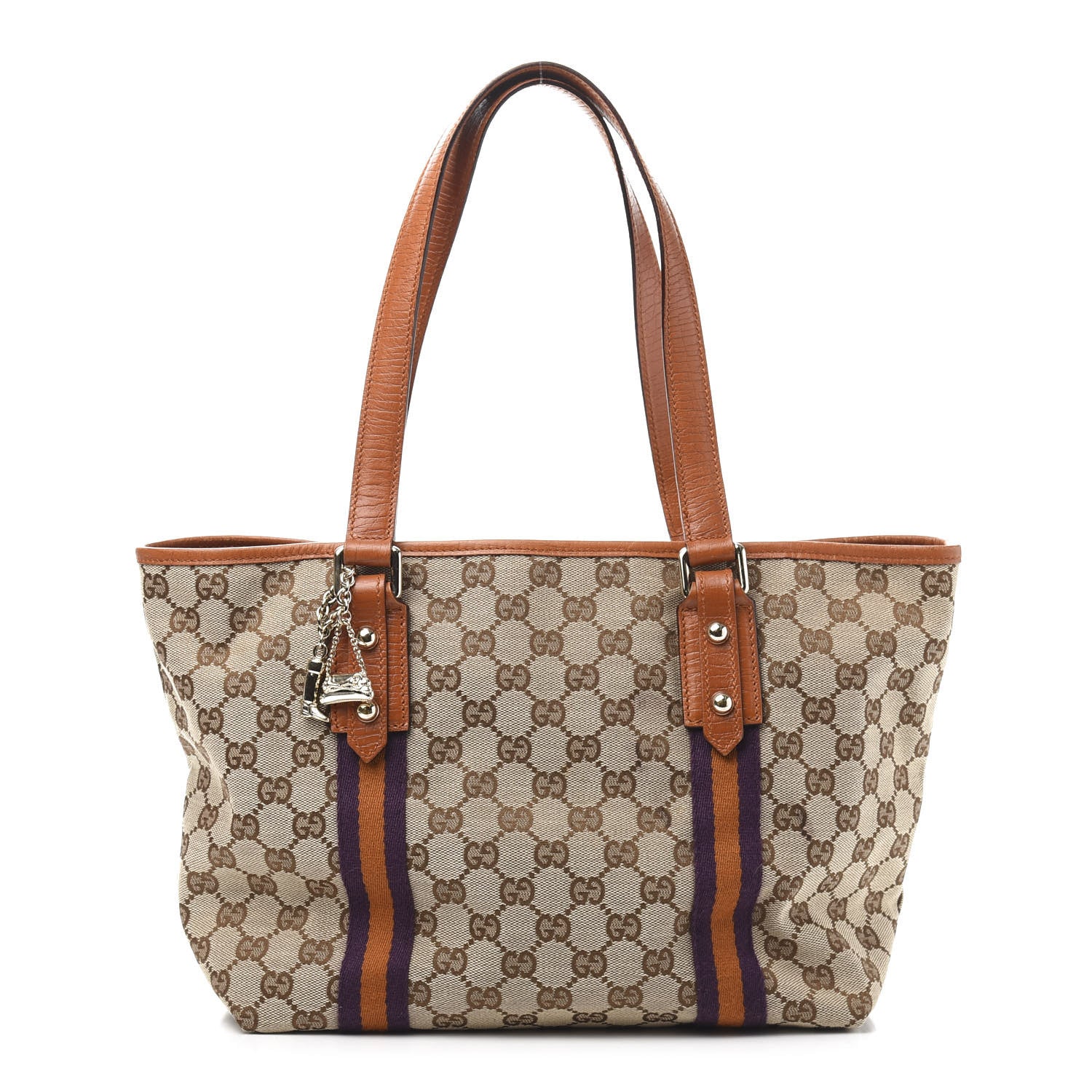 Gucci Monogram Medium Jolicoeur Tote Tan 1 of 12