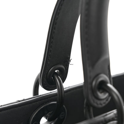 Christian Dior Ultra Matte Calfskin Cannage Large Lady Dior Black 10 of 10