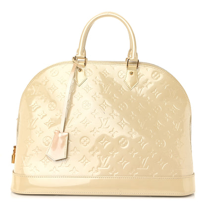 Louis Vuitton Vernis Alma GM Blanc Corail 1 of 11